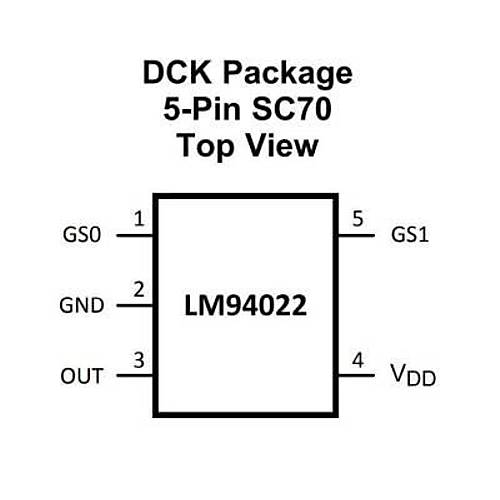LM94022BIMG/NOPB SMD Scaklk Sensr Entegresi