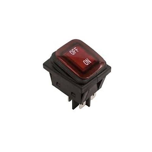 KCD4 Su Geirmez 30A Krmz Led Ikl ON-OFF Anahtar