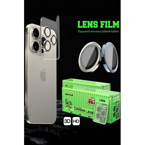 Newface Xiaomi Redmi Note 14 4G Raze Metal Kamera Lens - Siyah
