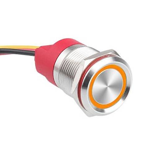 WD19T-P1-E 19mm Dokunmatik Touch Metal Buton - Sar