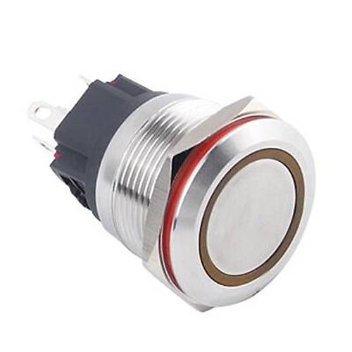 22B-P1-E 22mm Dz Yayl Ikl Metal Buton - Sar