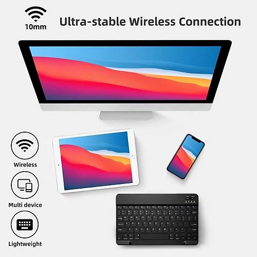 Divex Bluetooth Balantl arjl Mouse Klavye Seti SiyahDK-10