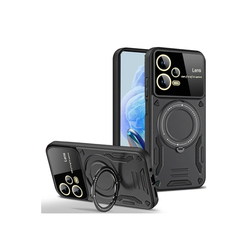 Newface Xiaomi Redmi Note 12 Pro 5G Klf Joy Lens Standl Kapak - Siyah
