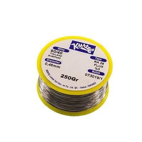 Kurtel 0.46 mm 250gr Lehim Teli (%60 Kalay / %40 Kurun)