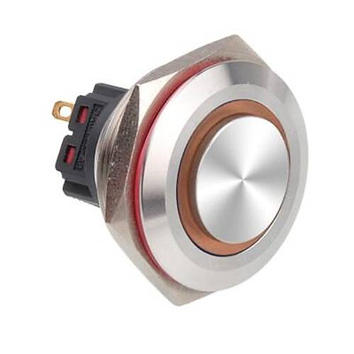 28B-G1Z-E 28mm kk Anahtarl Ikl Metal Buton - Sar