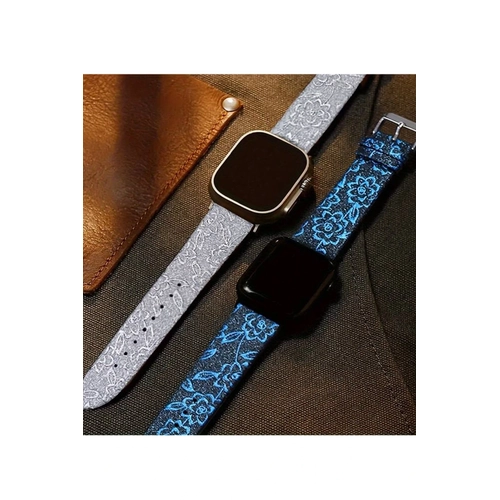 Newface Apple Watch 38mm Creeper Desenli Kordon - Pembe