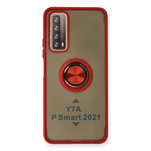 Newface Huawei P Smart 2021 Klf Montreal Yzkl Silikon Kapak - Krmz