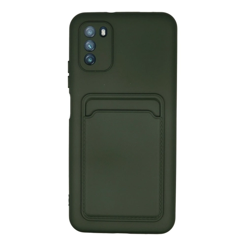 Newface Xiaomi Pocophone M3 Klf Kelvin Kartvizitli Silikon - Koyu Yeil