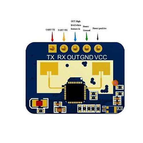 HLK-LD2410C 24Ghz Radar Hareket Alglama Sensr Modl