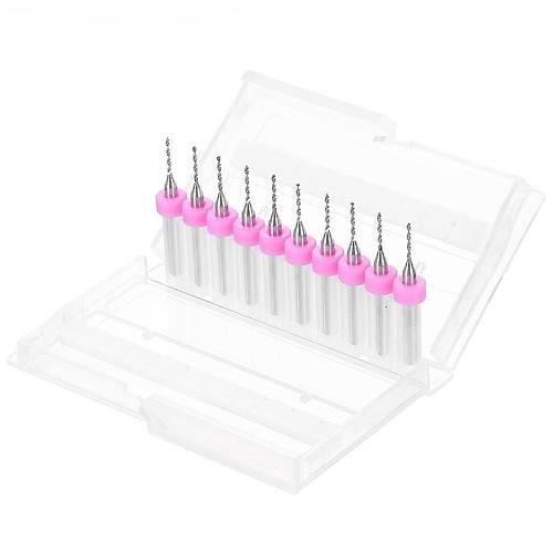 1mm PCB Matkap Ucu Seti - 10 Adet (Kutulu)