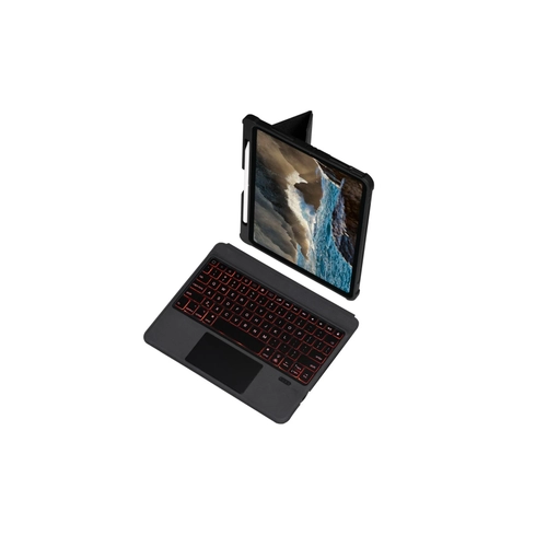Newface T5208D iPad 2022 10.9 (10.nesil) Klf nter Ledli Klavyeli Tablet Klf - Siyah