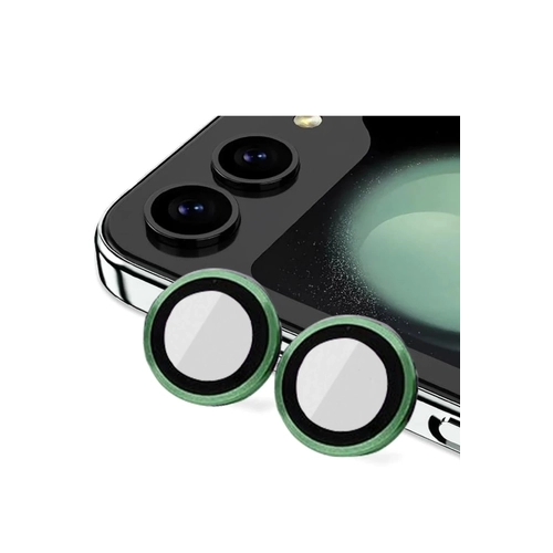 Newface Samsung Galaxy Z Flip 5 Valdez Metal Kamera Lens - Koyu Yeil