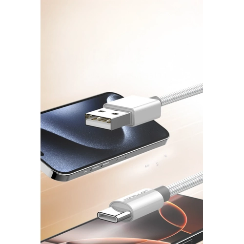 Konfulon DC80 1M 3A USB to Type-C Hzl arj Kablo - Beyaz