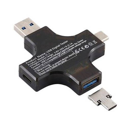 ok levli Type-C+USB Dijital Test Cihaz