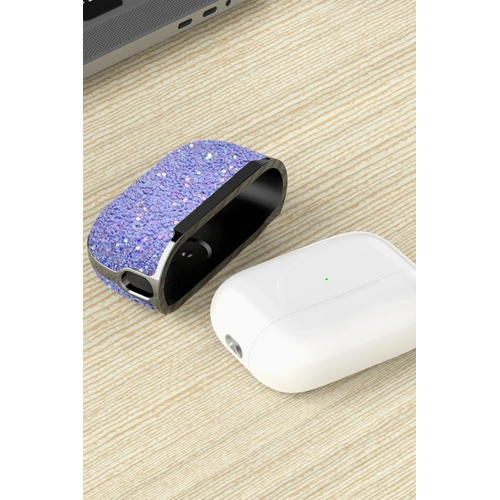 Onegif Airpods 3 (3.nesil) Bright Simli Airpods Kapak - Derin Mor