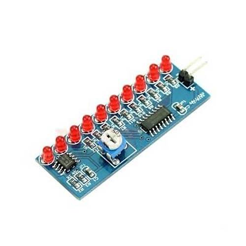 NE555 + CD4017 LED DIY Elektronik Eitim Kiti - Kara imek