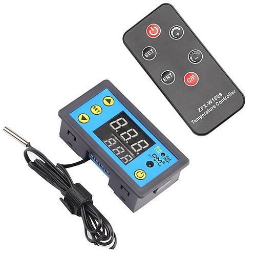 W3231 ZFX-W1608 DC12V Uzaktan Kumandal Dijital Termostat