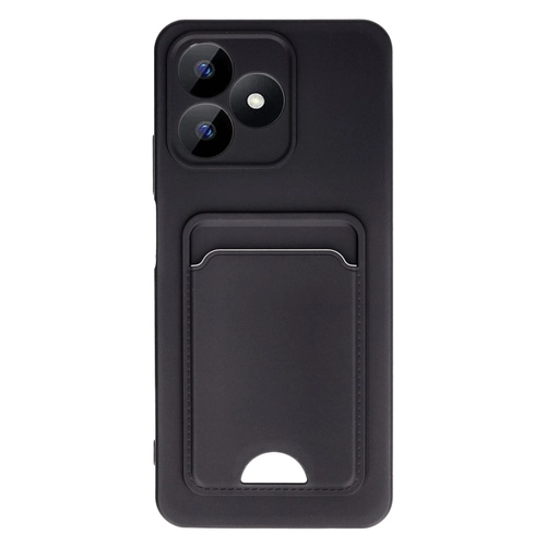 Newface Realme Note 50 4G Kılıf Kelvin Kartvizitli Silikon - Siyah