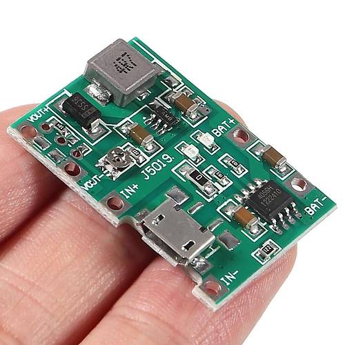 TP4056 Pil arj ve Voltaj Ykseltici 3.7V 4.2V Micro Usb