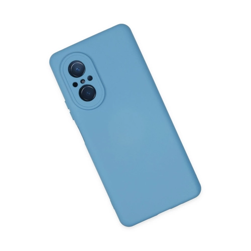 Newface Huawei Nova 9 SE Klf Nano ii Kadife Silikon - Mavi