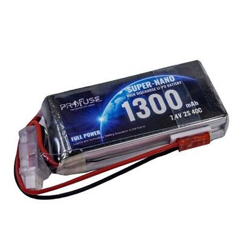 7,4V 2S 1300mAh 40C Lipo Batarya