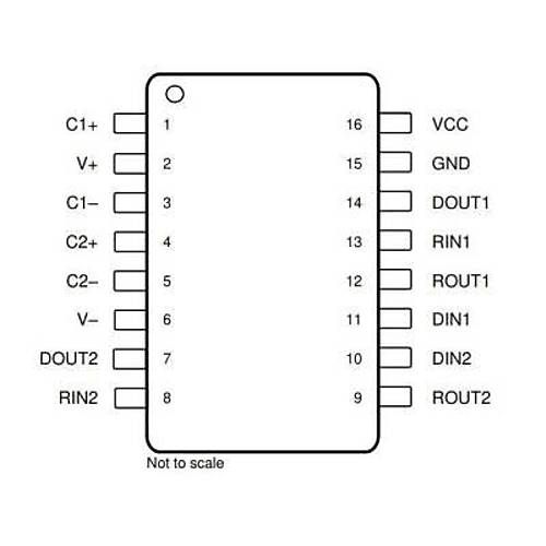 MAX3232IDR SOIC-16 SMD Entegre
