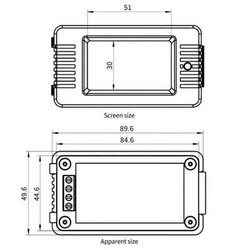 PZEM-023 8-100V DC Dijital Pil Voltaj Kapasite Gstergesi