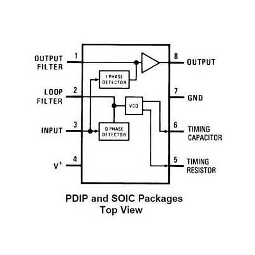 LM567CN DIP-8 Codec Entegresi