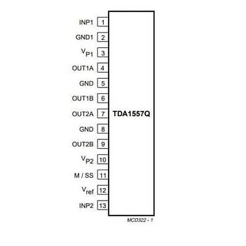 TDA1557Q SIL-13 Amplifikatör Ses Entegresi