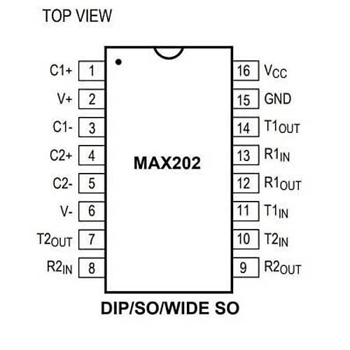 MAX202CD SOIC-16 SMD RS Seri Protokol Entegresi