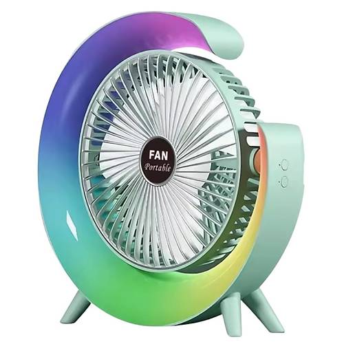 Divex Renkli 3 Modlu Tanabilir Masast Fan Yeil PV-16