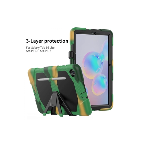 Newface Samsung Galaxy P610 Tab S6 Lite 10.4 Klf Griffin Tablet Kapak - Kamuflaj