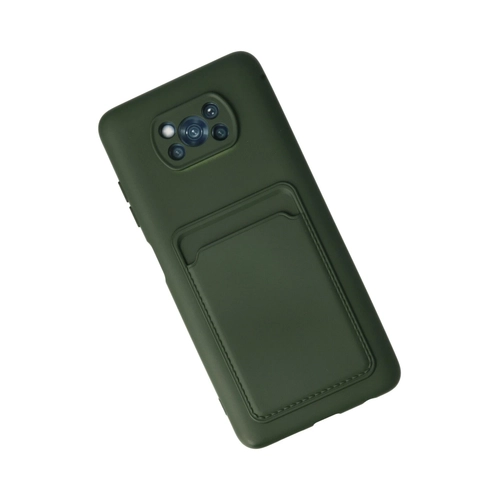 Newface Xiaomi Pocophone X3 Klf Kelvin Kartvizitli Silikon - Koyu Yeil