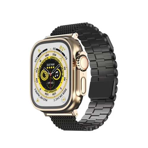 Newface Apple Watch 42mm Ascend Metal Kordon - Siyah