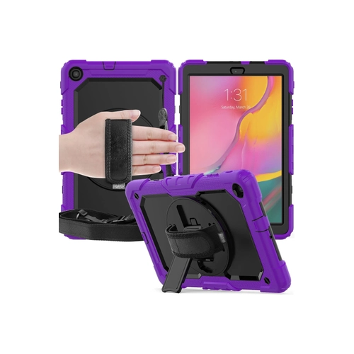 Newface Samsung Galaxy T510 Tab A 10.1 Klf Pars Tablet Kapak - Mor