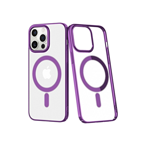 Newface iPhone 12 Pro Max Kılıf Element Magneticsafe Sert Kapak - Derin Mor