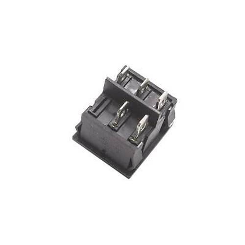 KCD2-502 kili ON-OFF-ON Switch 5 Pin - Siyah