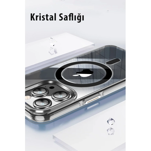 Joko iPhone 14 Pro Klf Crystal Magsafe Kapak - Siyah