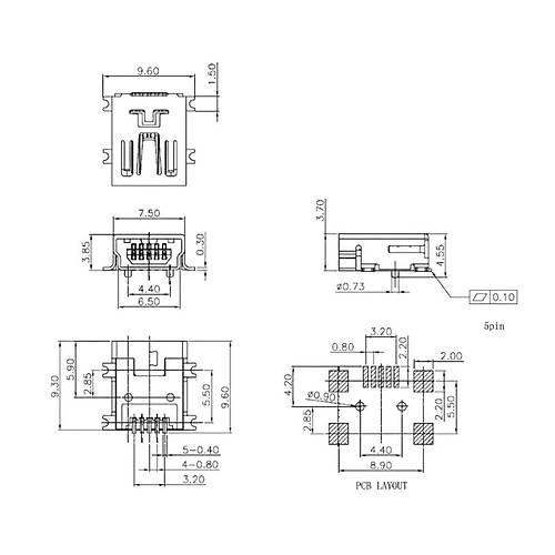 IC-266 USB Mini ase 5 Pin