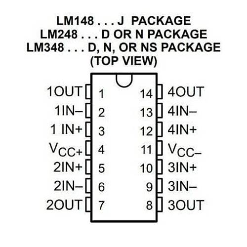 LM348 SMD SO14 Entegre