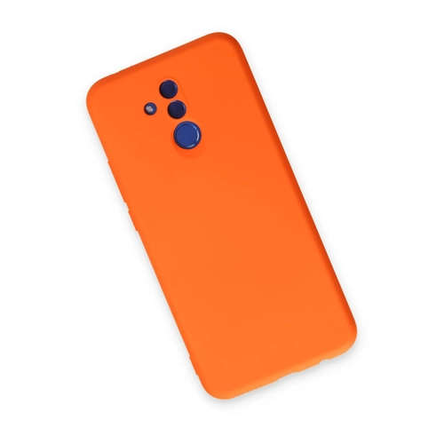 Newface Huawei Mate 20 Lite Klf Nano ii Kadife Silikon - Turuncu