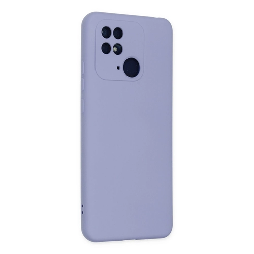 Newface Xiaomi Redmi 10C Klf Nano ii Kadife Silikon - Lila