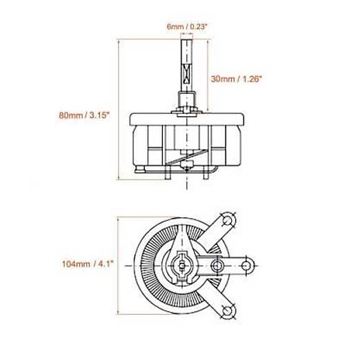 50R 200W BC1 Reosta Diren - Potansiyometre