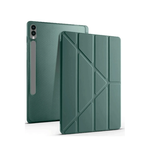 Newface Samsung Galaxy X510 Tab S9 FE 11 Klf Kalemlikli Mars Tablet Klf - Koyu Yeil