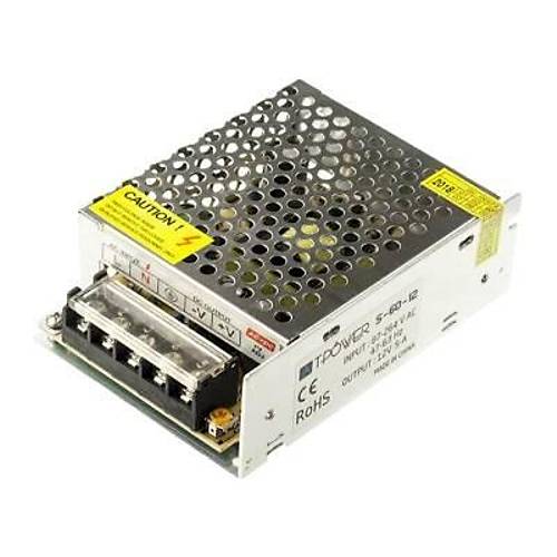 Hightek 12V 5A Metal Kasa Adaptr - LED Driver
