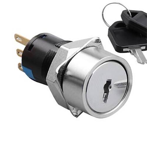 16Y-P1 16mm Anahtarl Mandal Buton 1NO+1NC