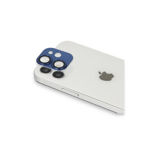 Newface iPhone 11 Pers Alminyum Kamera Lens - Lacivert