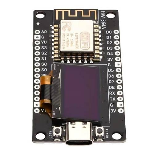 NodeMCU ESP8266 0.96 Inch OLED Wifi Gelitirme Modl Type-C