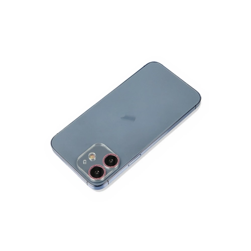 Newface iPhone 12 Mini Shine Kamera Lens Koruma Cam - Pembe