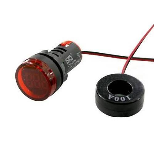 AD136-22DSA-K 100A Ampermetre - Krmz